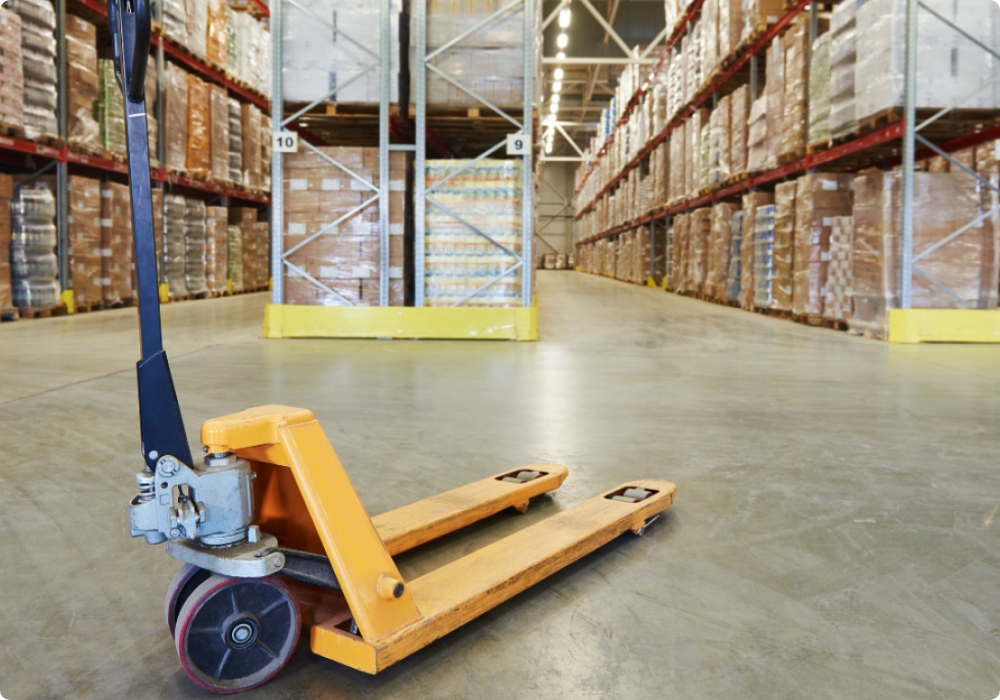 活躍する倉庫ロボット